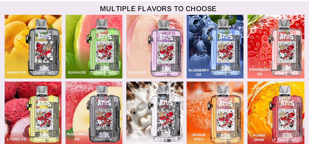 DE012 New Mexico NM USA 7000 Puffs Disposable Vapes with rechargeable and adjustable airflow ATVS Vape