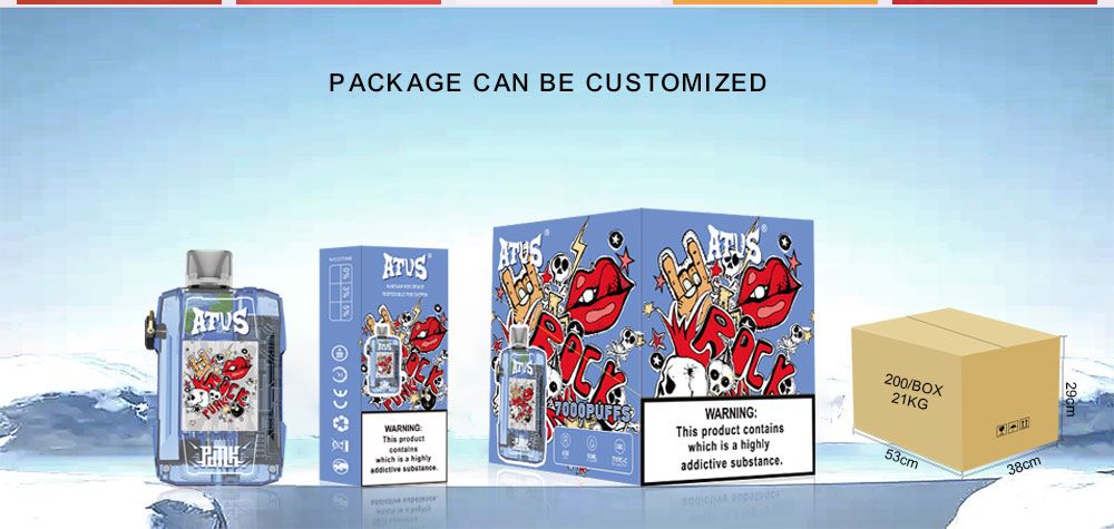 DE012 New Mexico NM USA 7000 Puffs Disposable Vapes with rechargeable and adjustable airflow ATVS Vape