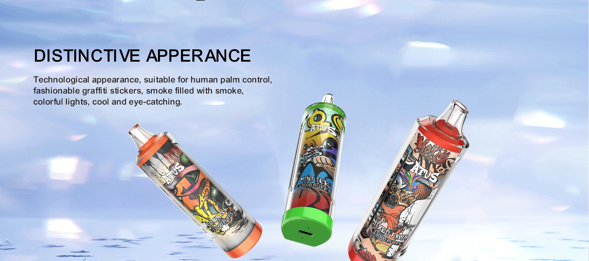 DE018 New Mexico NM USA 13000 Puffs Disposable Vape with rechargeable ATVS Vape