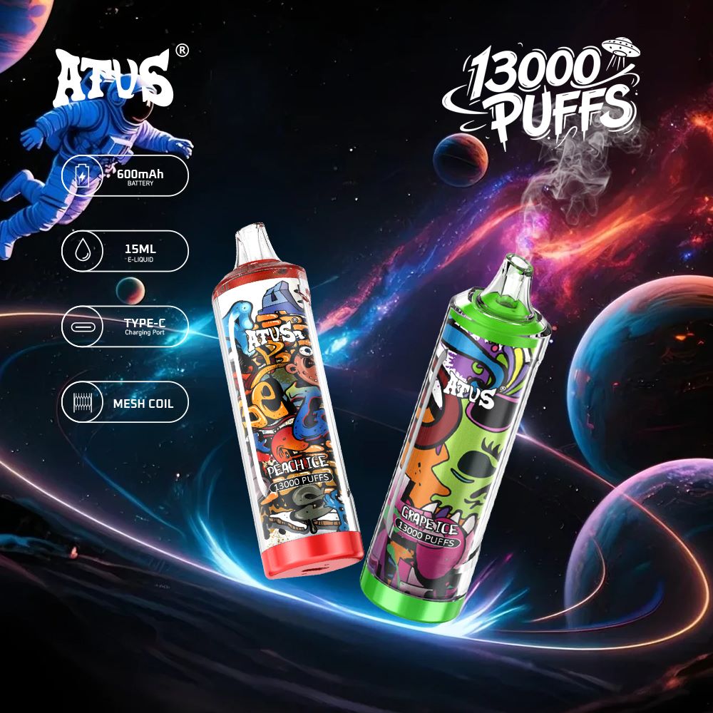 13000 Puffs Disposable Vape with rechargeable Hot Selling ATVS 13K Puff LED Display Mesh Coil Disposable Vape EU Warehouse vapers