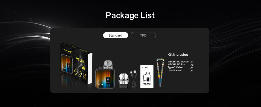 DE019 New Mexico NM USA Refillable Pod Kit System Device ATVS Vape