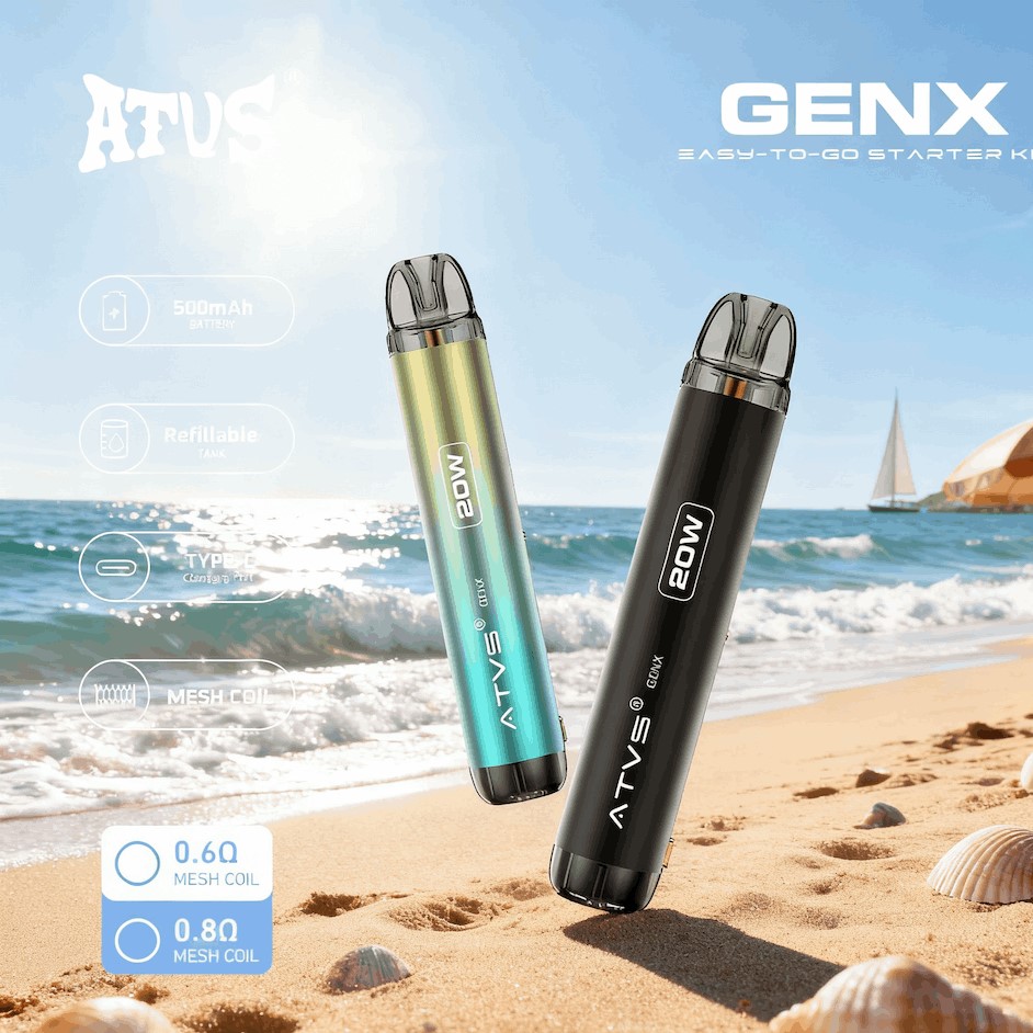 DE020 New Mexico NM USA Refillable Pod Kit System Device with Adjustable Airflow MTL RDL ATVS Vape