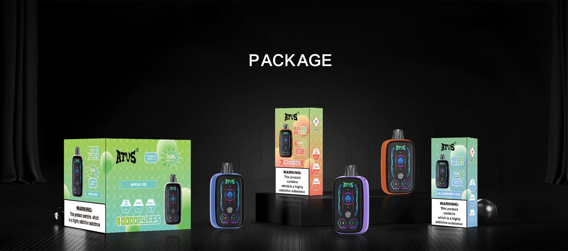 DE023 New Mexico NM USA 40000 Puffs Disposable Vape with Full screen rechargeable and adjustable airflow ATVS Vape