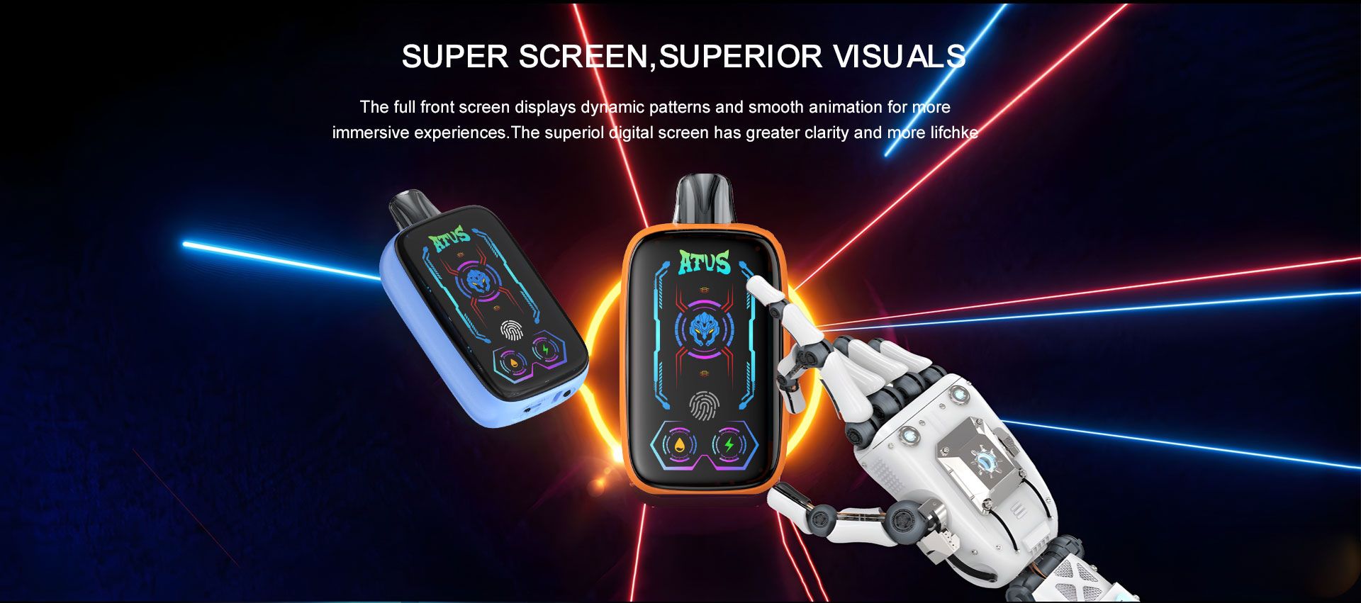 DE023 New Mexico NM USA 40000 Puffs Disposable Vape with Full screen rechargeable and adjustable airflow ATVS Vape