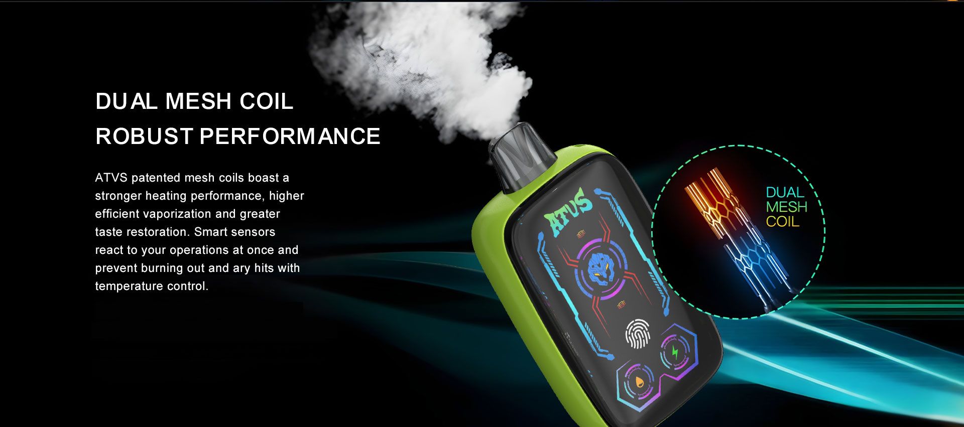 DE023 New Mexico NM USA 40000 Puffs Disposable Vape with Full screen rechargeable and adjustable airflow ATVS Vape