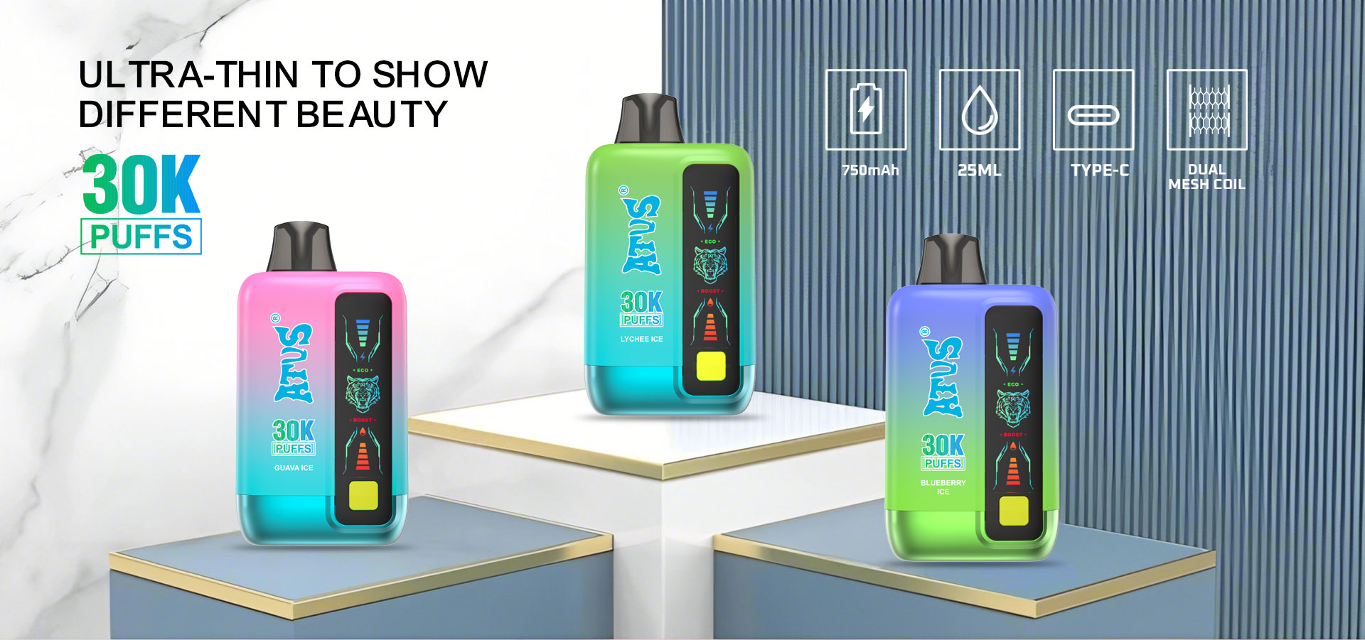 DE026 New Mexico NM USA 30000 Puffs Disposable Vape with LED display screen and adjustable airflow ATVS Vape