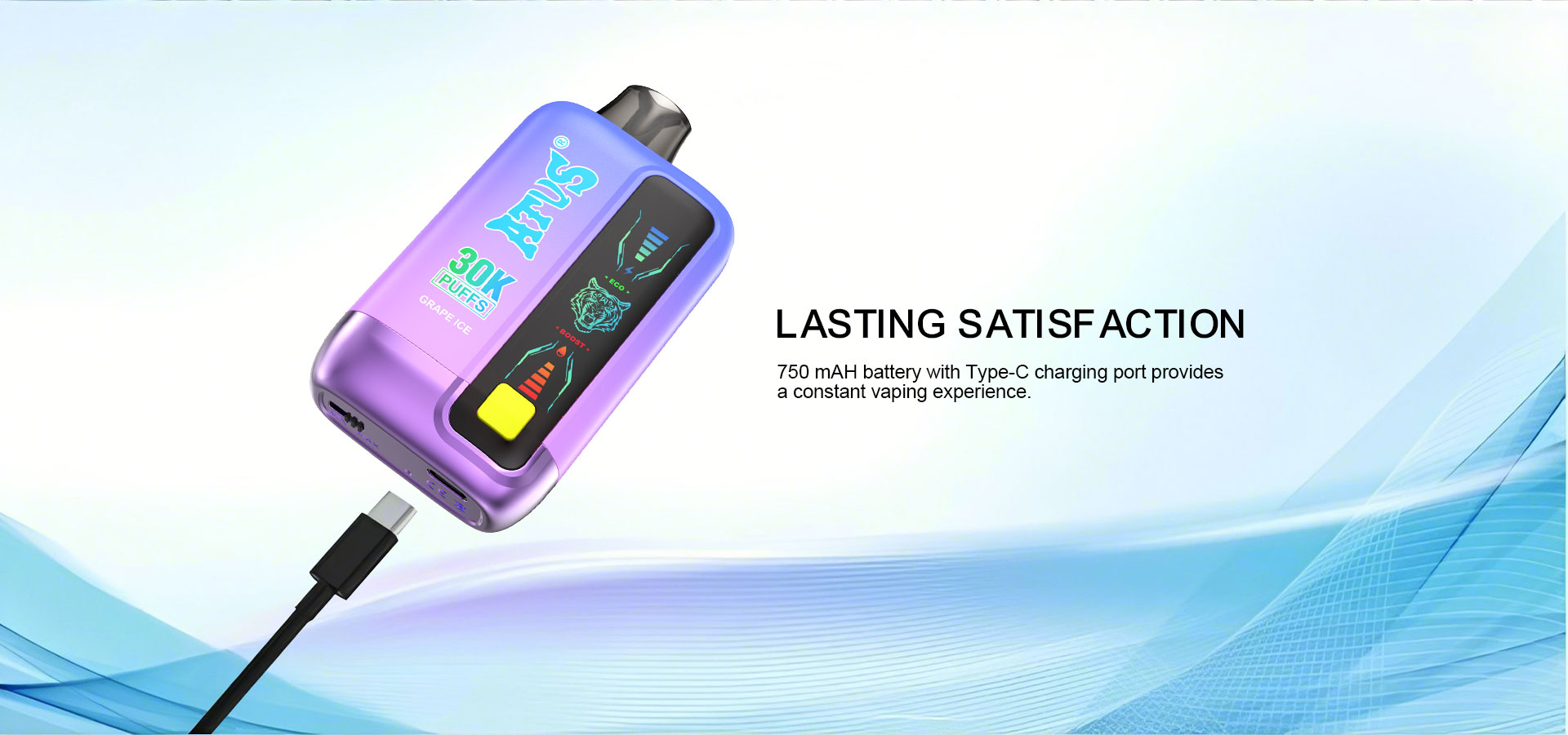 DE026 New Mexico NM USA 30000 Puffs Disposable Vape with LED display screen and adjustable airflow ATVS Vape