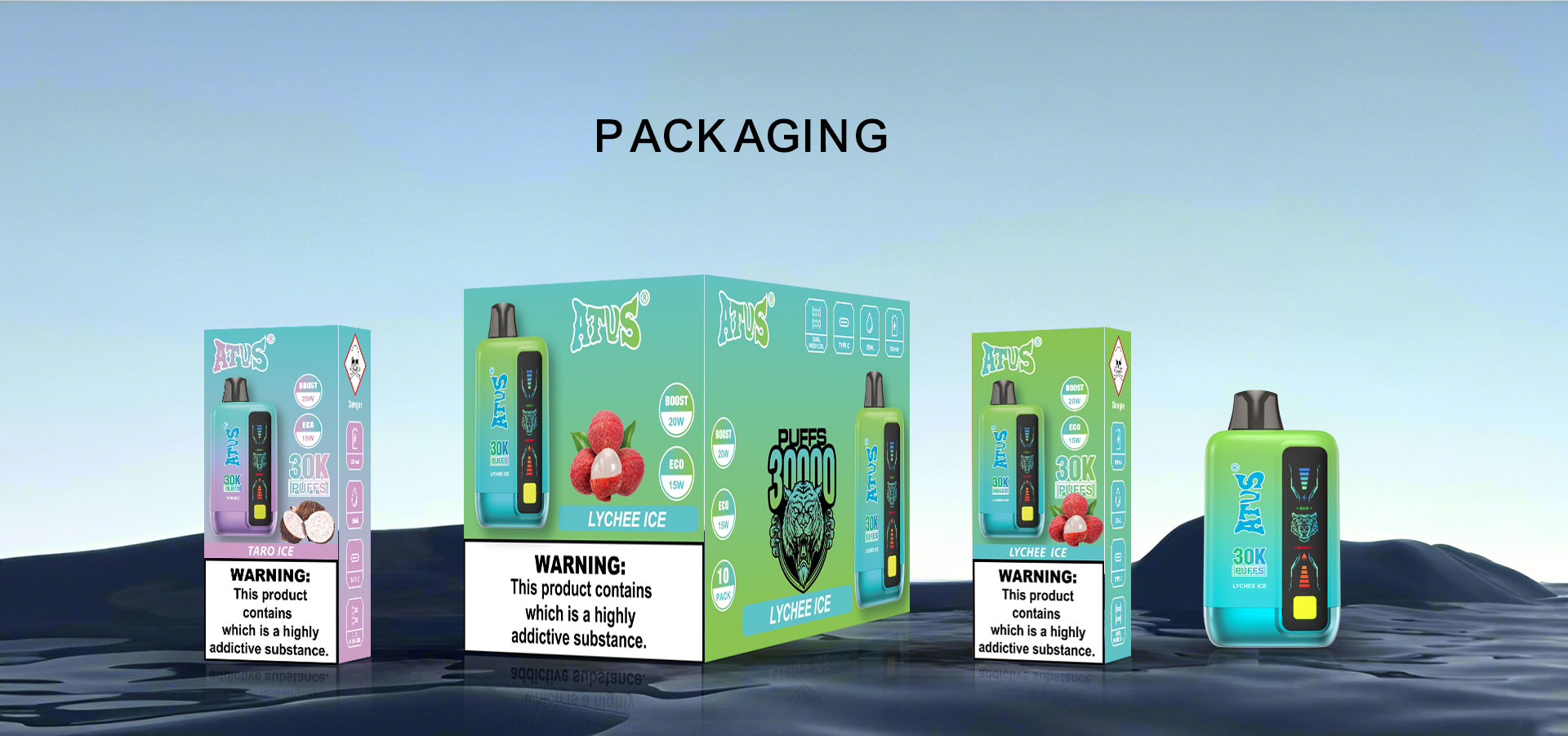 DE026 New Mexico NM USA 30000 Puffs Disposable Vape with LED display screen and adjustable airflow ATVS Vape